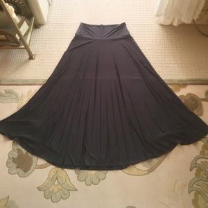 maxi skirt slate blue